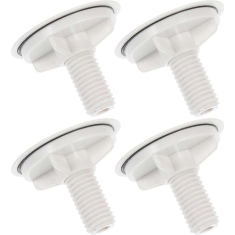 Lot de 4 bouchons pour robinet d'évier de cuisine-4.70X4.70X3.80CM-White (1/4)