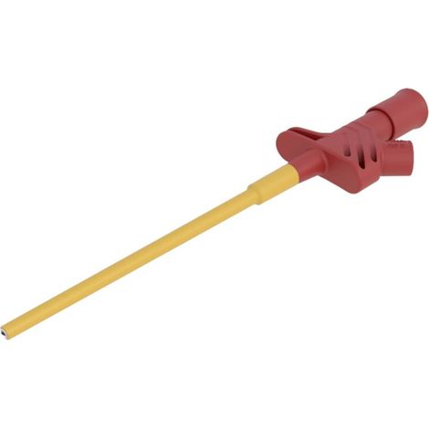 Hirschmann Test & Measurement KLEPS 2600 rt Morsetto a clip/coccodrillo isolato Connettore 4 mm CAT II Rosso