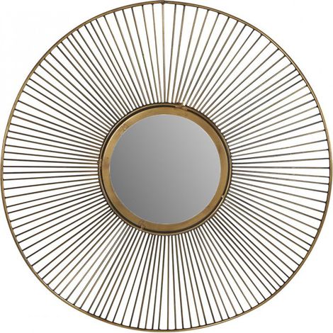 Miroir acier doré Mélanie 48cm