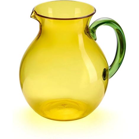 GUZZINI Caraffa "Balloon" 2 Lt in Plastica a Base Biologica Giallo – Caraffa Leggera e Pratica per Cucina e Tavola (1/3)