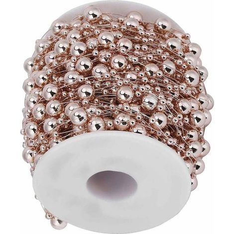 30m perle guirlande or rose collier de perles belle perle ruban guirlande de perles artificielles