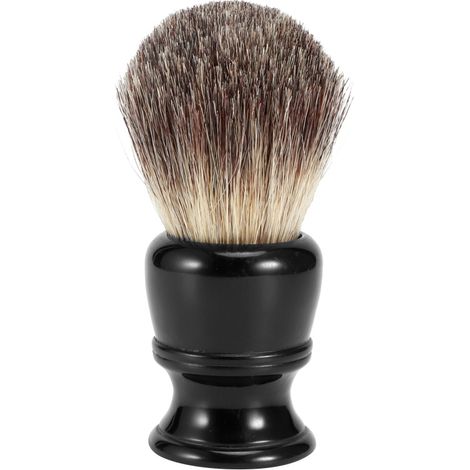 Pinceau de rasage portable, base en résine, pour mousse à raser