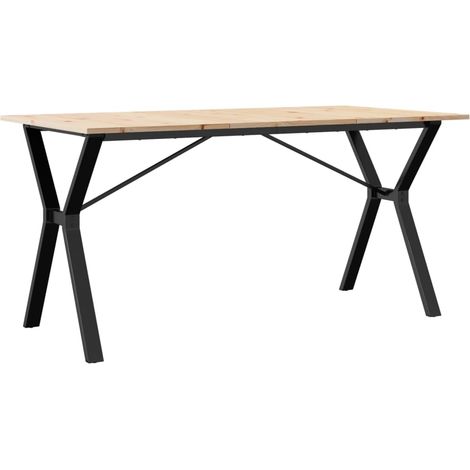 Maison Exclusive - Esstisch Y-Gestell 160x80x75 cm Massivholz Kie