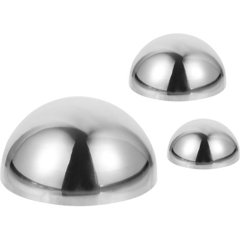 hémisphères en acier inoxydable poli 51 x 150 mm sphères (1/5)