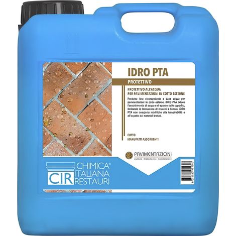 Impregnante protettivo antimacchia all'acqua pavimenti cotto idro pta 5 litri (1/5)