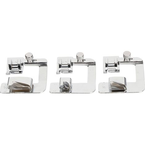 Pied presseur pour ourlet roulé 4/8 6/8 8/8, accessoire pour machines à coudre et à broder (1/5)