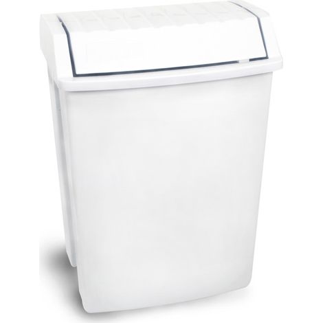 PAPELERA 49L. BLCO.TAPA BASCULANTE (1/4)