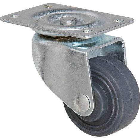 Roulette Caout S Plat Piv D30 auf Deutsch lautet:   Gummirad S flach Piv D30