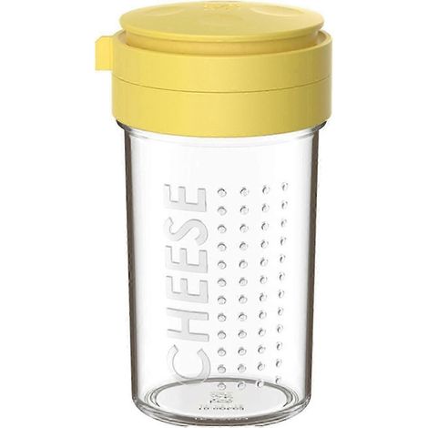 Streuer für geriebenen Käse, Gewürzspender aus Klarglas mit Deckel für die Küche, ideal für Salz und andere Gewürze – Yvan-Orange-450ml (1/5)