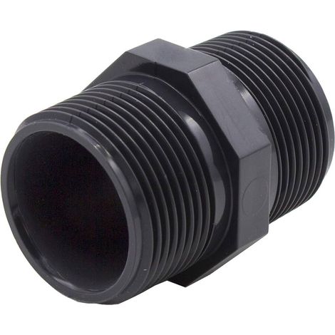 Nipplo filettato in pvc M/M 1/2"