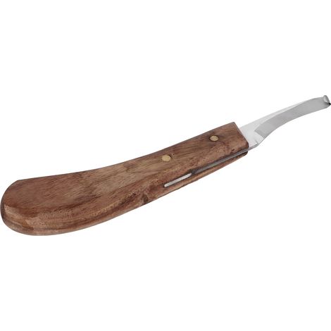 Couteau à sabot pour chevaux, lame incurvée en acier au carbone fin, coupe-sabot ergonomique pour gauchers, pour la ferme (1/5)