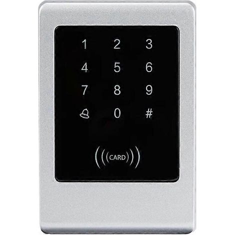 Serrure de porte intelligente sans clé, étanche, tactile, 125 kHz, avec lecteur de cartes et clavier électronique. Clavier électronique. (1/5)