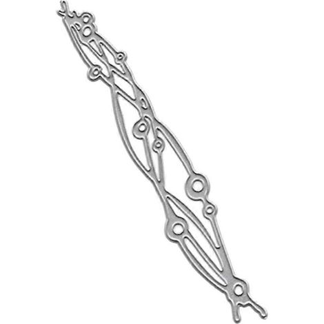 Plaque de découpe métal Wave Strip pour scrapbooking DIY, pochoir et embellissement cartes (1/4)