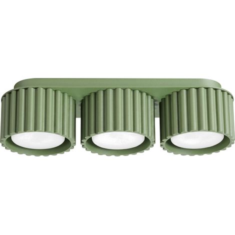 Plafoniere AURA salvia 32.5x8x10cm Alluminio Sollux (1/5)