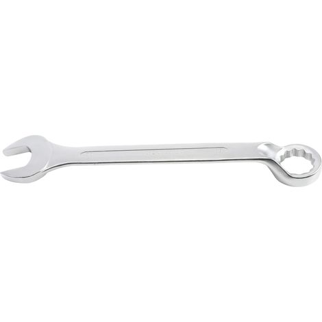 BGS Llave mixta acodada cromado mate 55 mm
