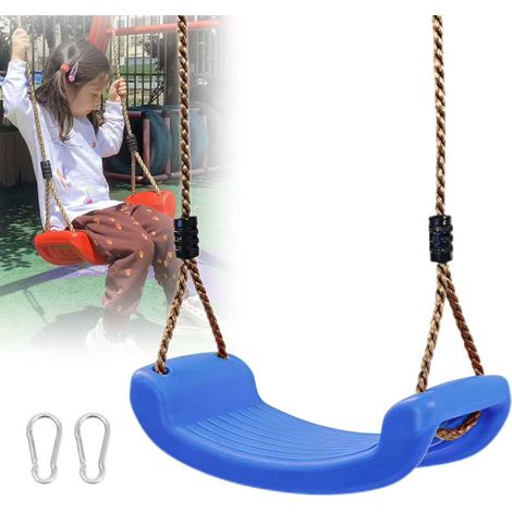 Fauteuil suspendu d'extérieur, balançoire pour enfants, capacité de charge de 150 kg,convient pour les maisons,les patios et les aires de jeux (bleu) (1/5)