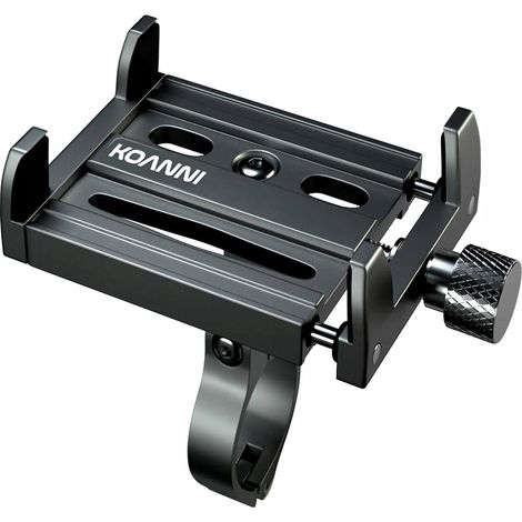 SUPPORTO PER TELEFONO IN METALLO PER BICICLETTA O MOTO KOANNI hol35BLACK