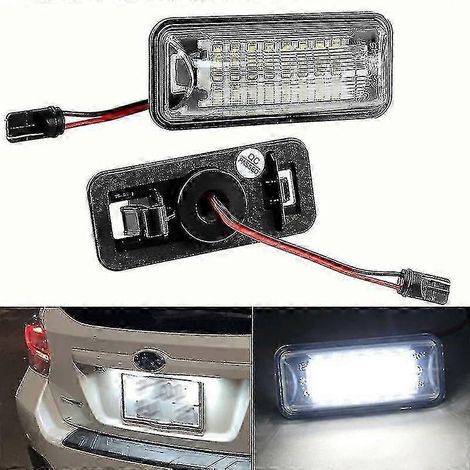 Lot de 2 lampes LED pour plaque d'immatriculation Subaru Forester, Impreza, Legacy et BRZ (1/5)