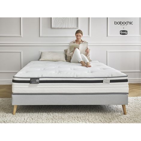 BOBOCHIC - Matelas hybride BRIENNE édition limitée BOBOCHIC x SIMMONS 140x190 (1/5)
