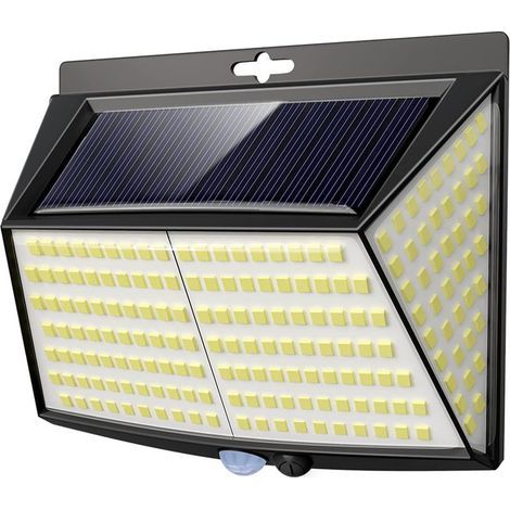 GENERIC-Lot de 228 Lampes Solaires de Sécurité à LED pour Extérieur, étanches, Alimentées pour Mur, Terrasse, Cour, Garage (Blanc Froid)