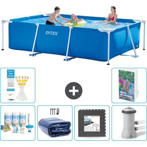 Rechteckiger Frame Pool - 300x200x75 cm - 7-teilig S59