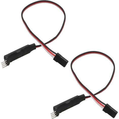 Interruttore per controller RC in 2 pezzi, interruttore a terzo canale, ricevitore per telecomando auto, cavo luce, accessorio interruttore controllato RC per illuminazione auto