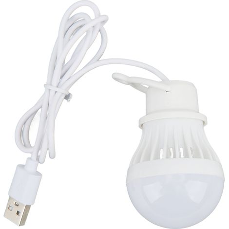 Lampe LED Camping Économie d'Énergie USB avec Crochet pour Tente Extérieur Randonnée Fête (1/5)