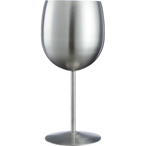 Verre à vin rouge en acier inoxydable 304, 300ml, gobelet créatif monocouche forme tambour, grande capacité, verre élégant pour dégustation (1/4)