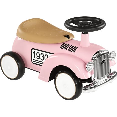 Kinder-Elektroauto für 12–36 Monate mit Hupe, Staufach und Lenkrad, 58 x 27 x 35 cm, Rosa (1/5)