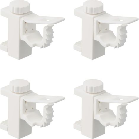 Supports tringle rideaux sans perçage barre réglable pour armoires lot de 4 (1/5)