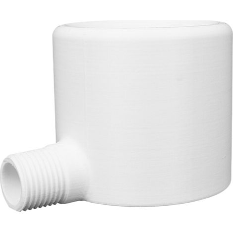 Pommeau de douche en plastique durable, idéal pour salle-Blanc