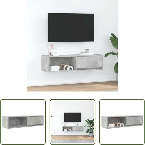TV-Schrank Betongrau - TV-Schrank Betongrau 100x31x25,5 cm Holzwerkstoff (1/5)
