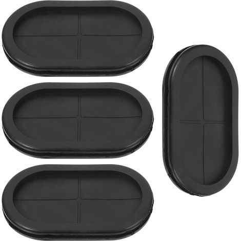 Kit de 4 rondelles ovales en caoutchouc écologique, œillets double face 40 x 80 mm pour la (1/5)