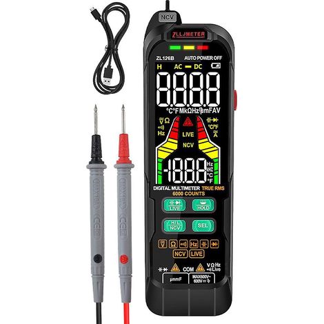 Professionelles digitales Multimeter AC/DC-Spannungsprüfer Voltmeter T-ZL126B