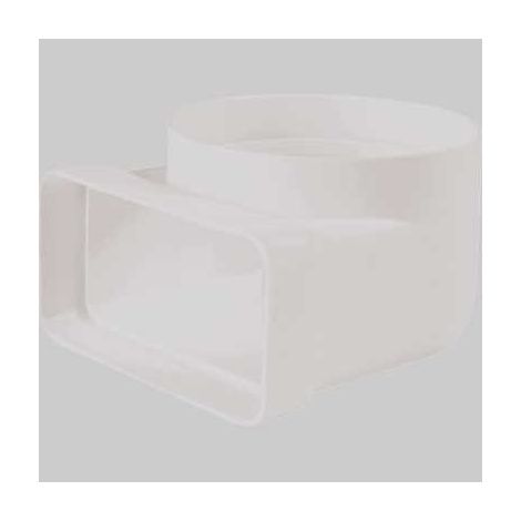 GOMITO 90° TONDO-RETTANGOLARE - Ø 100 - 55 x 110 mm