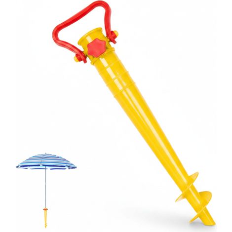 Picchetto per Ombrellone Mare 38cm Supporto Trivella Universale Sabbia Prato