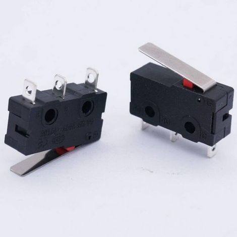 Micro Interrupteur Fin De Course - 3 Broches - 250 V 5 A - Automatisation Industrielle - Lot De 50 (1/3)