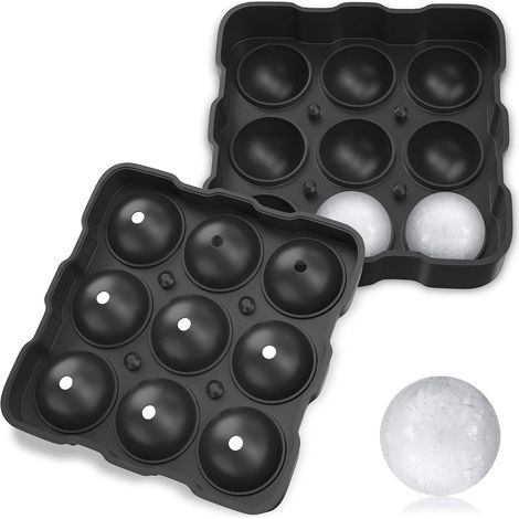 Le bac à glaons à 9 boules sphériques fait une sphère de 1,8 "/ 4,5 cm - Silicone (1/5)