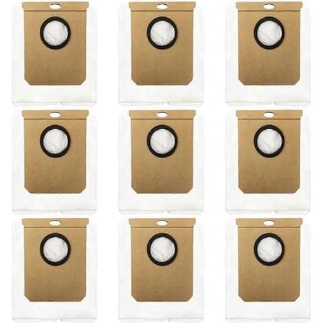 Lot de 9 sacs à poussière pour aspirateurs Home 10000/8090 Ultra/9090 AI et H9 Plus (modèles L50/L60 et H9 Plus). (1/5)