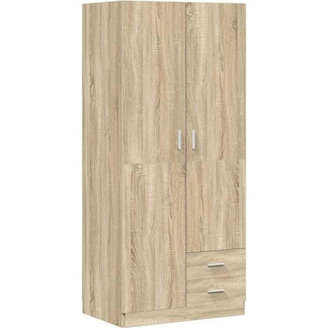 Maison Exclusive - Armadio Rovere Sonoma 80x52x180 cm in Legno Multistrato (1/5)