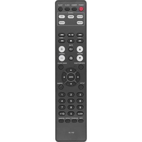 RC-1162 Universalfernbedienung mit großen Tasten – Kompakt und ergonomisch in schwarzem ABS (1/5)