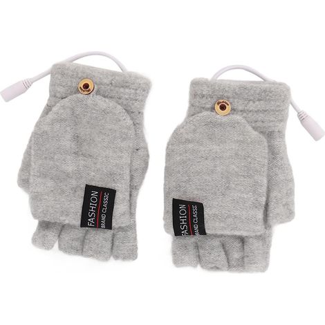 Chauffants USB, Chauffage Double Face avec Prise USB pour la Saisie de Jeux en Extérieur et en Intérieur, Chauds Demi-Mains pour l'hiver et L'automne (1/5)