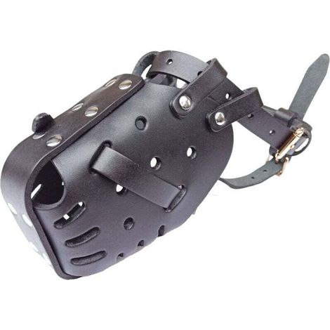 Cuir Fait Àberger Allemand Doberman Muselières Défense Muselières Pour Animaux De Compagnie Chiens Taille Moyenne Et Grande Masques Anti-Morsure (1/4)