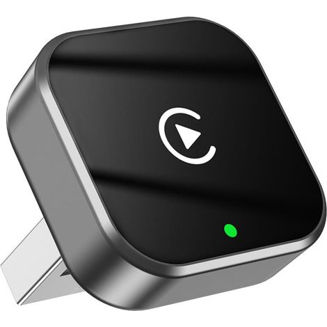 CarPlay sans Fil 2 en 1 pour Apple CarPlay/Android Auto,Mini Adaptateur sans Fil pour iPhone/Android et Plus de 927+ Voitures,Bluetooth 5.3 et WiFi 6,sans décalage,Plug and Play,Connexion Automatique，