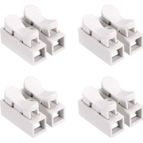 100PCS Connecteur Fil, CH2 Connecteur Ressort, Bornes de Connexion automatique, pour LED Bande