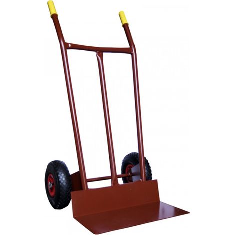 Chariot de magasin avec pelle longue et roue pneumatique