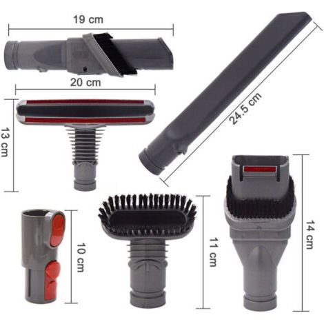 Kit de accesorios de repuesto para aspiradoras Dyson V8, V7, V6, V10, SV10 y SV11. Repuestos, cepillos, herramientas y accesorios para aspiradoras inalámbricas Dyson V6, DC34, DC35 y DC59 (6 en 1).
