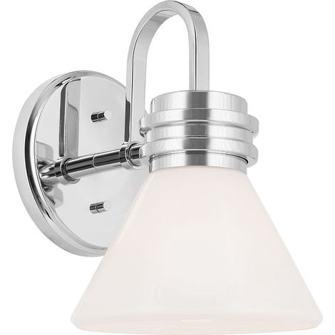 Elstead Kichler Farum Applique de salle de bain classique en chrome poli 3000 K IP44 1 x G9 (1/5)