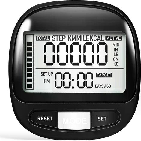 Podomètre précis à pince pour podomètres portables, compteur de pas pour la randonnée et la marche en extérieur (1/4)