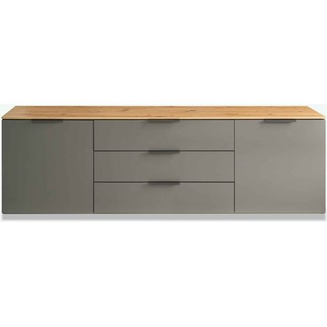 Silea  Artisan Eiche / Hochglanz Grau (1/4)